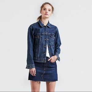 Levi’s Ex-Boyfriend Trucker Jacket Neu Blue NWT